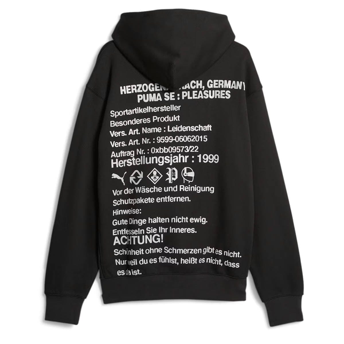 PUMA Hoodies & Sweatshirts X PLEASURES GRAPHIC HOODIE