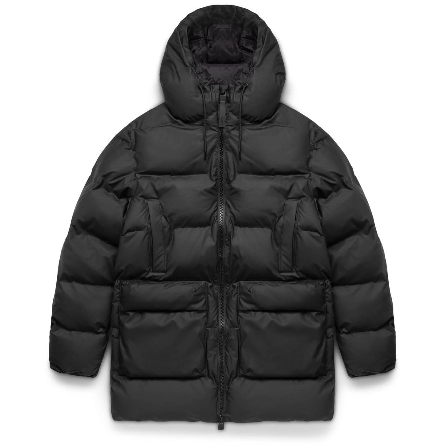 RAINS Outerwear ALTA LONG PUFFER CARGO JACKET