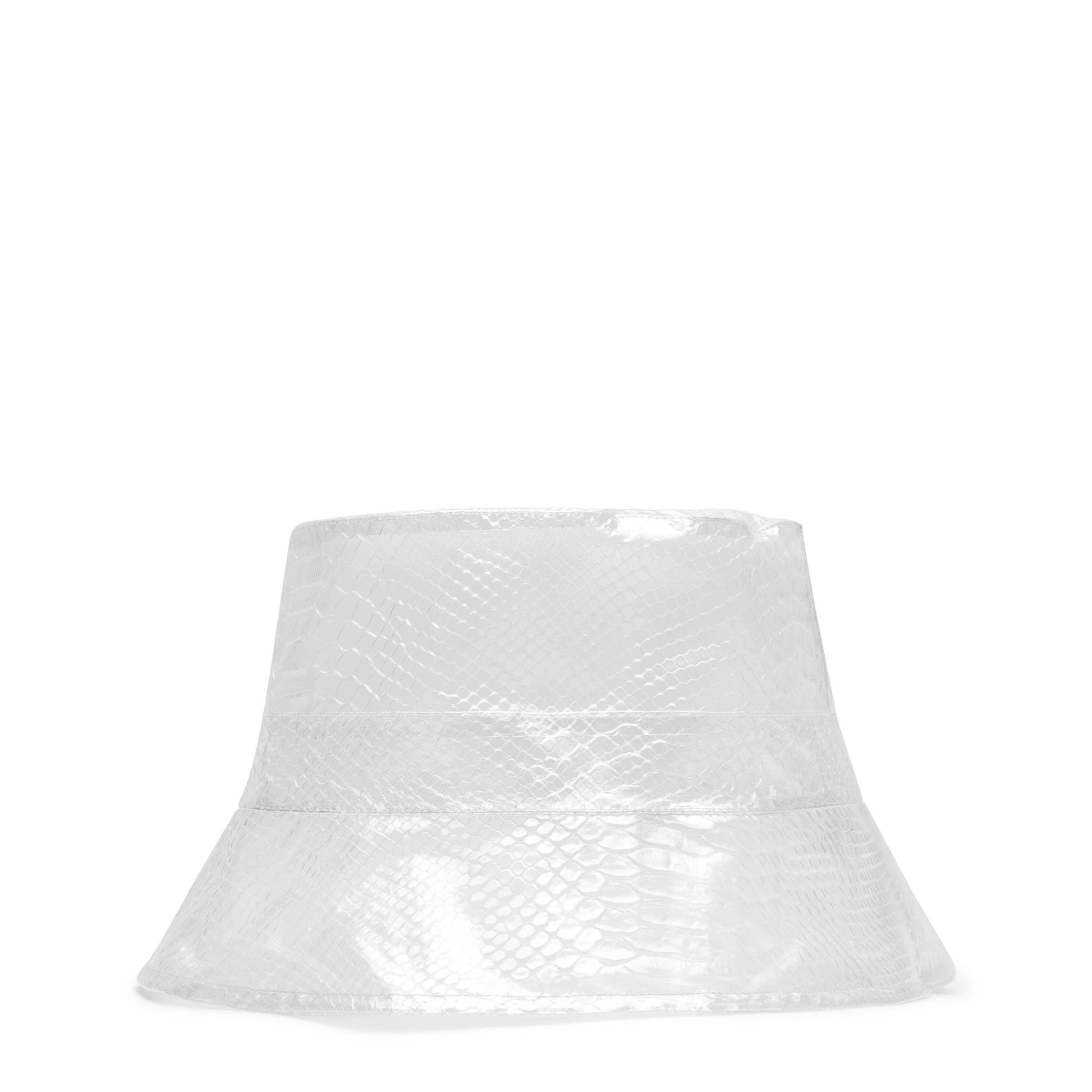 RAINS SNAKE BUCKET HAT TRANSPARENT