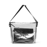 RAINS SNAKE TOTE BAG LARGE TRANSPARENT