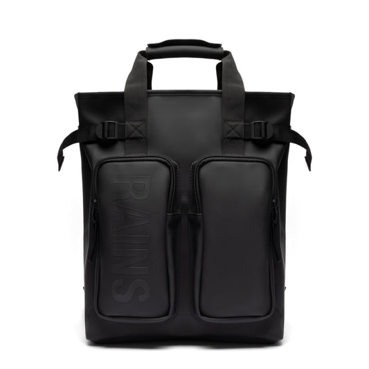 RAINS Bags BLACK / O/S TEXEL TOTE BACKPACK W3