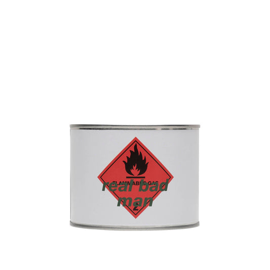 Real Bad Man Home WHITE / O/S RBM FLAMMABLE GAS CANDLE