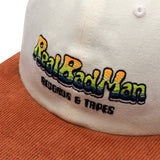 Real Bad Man Headwear NATURAL WHITE / O/S RECORDS & TAPES HAT