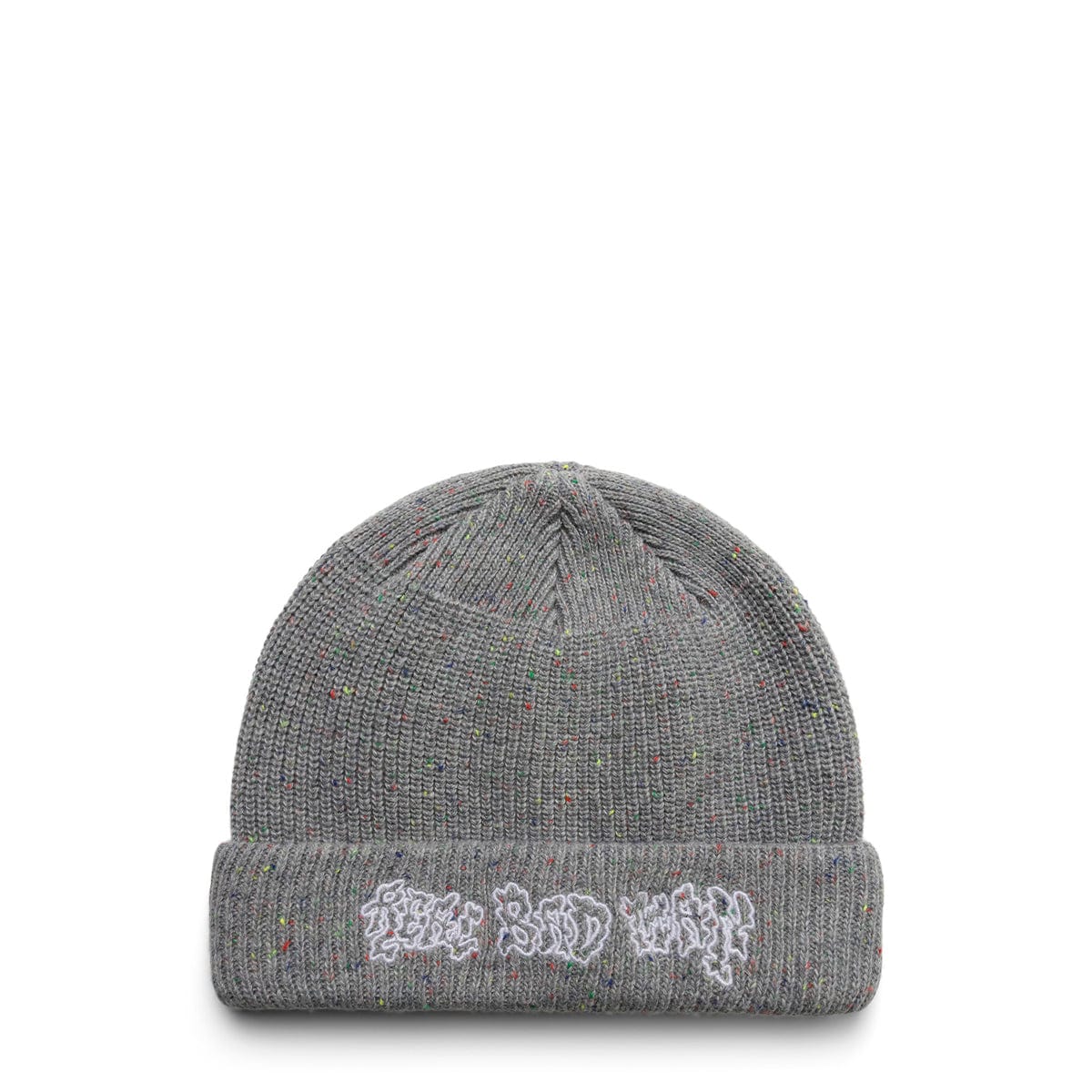 Real Bad Man Headwear GRAY / O/S WILD RECORD KNIT BEANIE