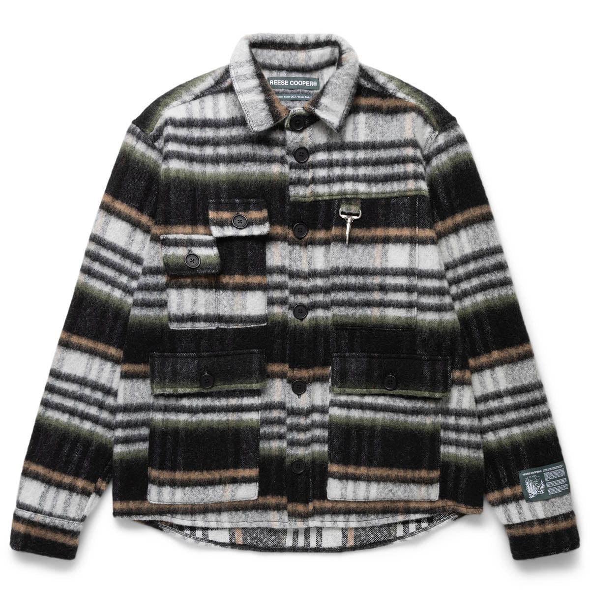 Reese Cooper Shirts BRUSHED WOOL FLANNEL SHIRT