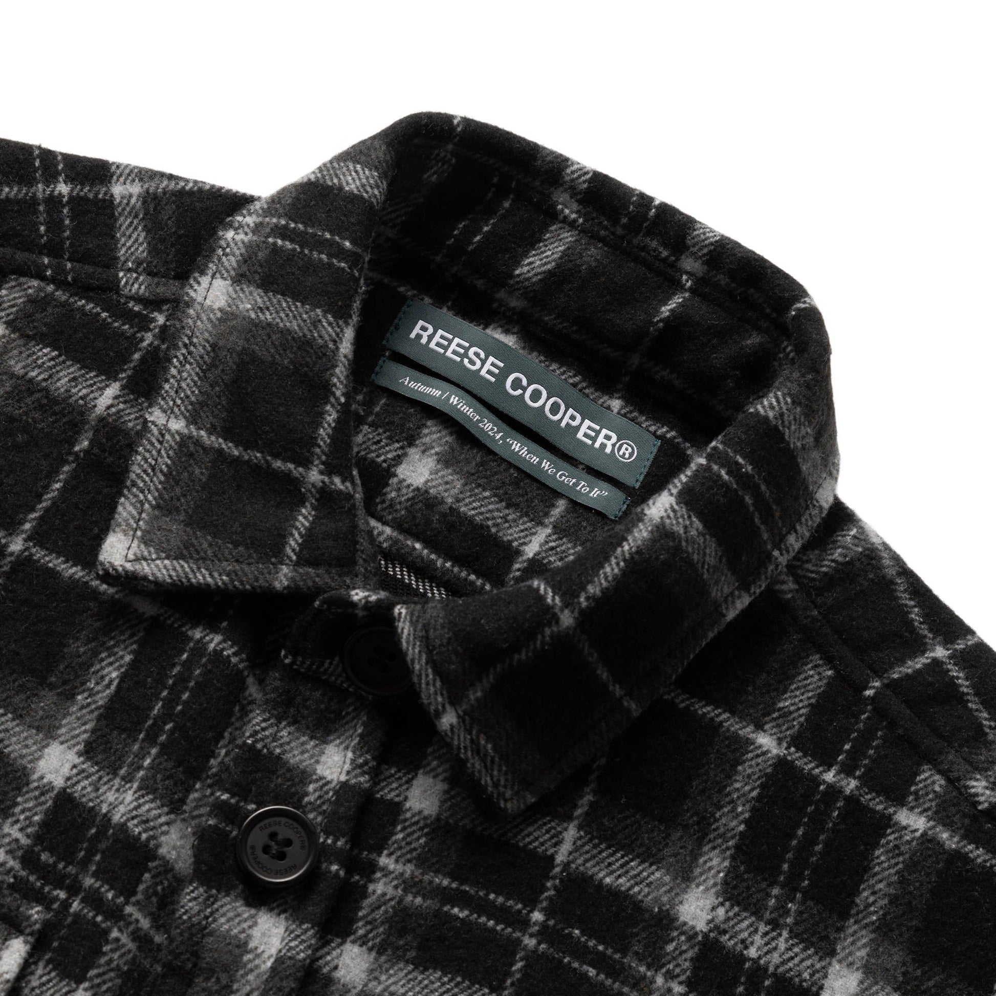 Reese Cooper Shirts CARGO POCKET FLANNEL SHIRT