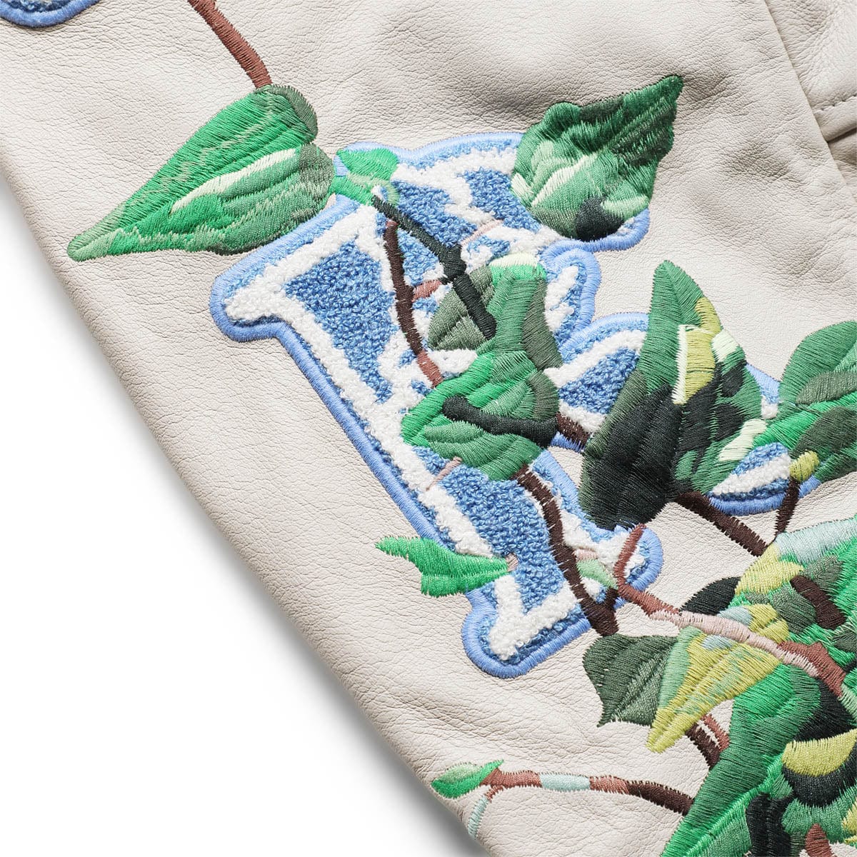 Reese Cooper Outerwear EMBROIDERED VINES VARSITY JACKET