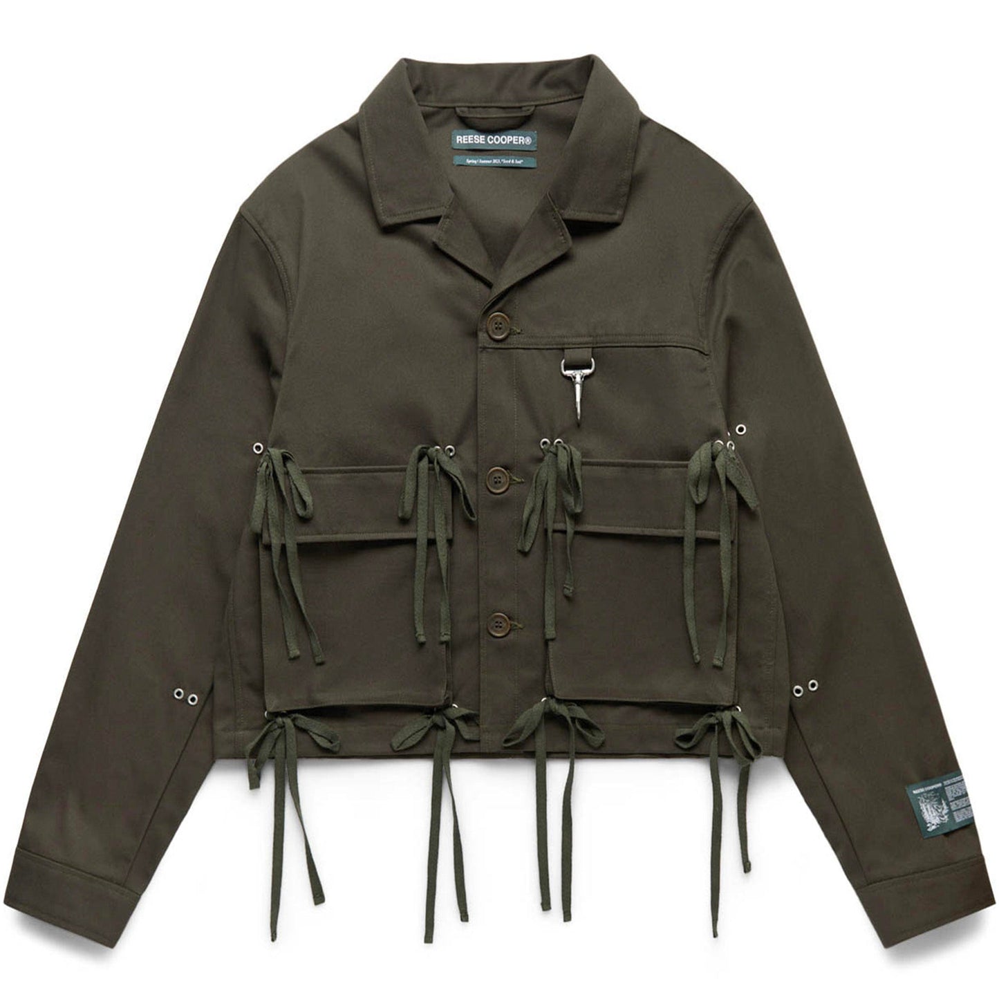 Reese Cooper Outerwear MODULAR POCKET COTTON TWILL THREE BUTTON JACKET