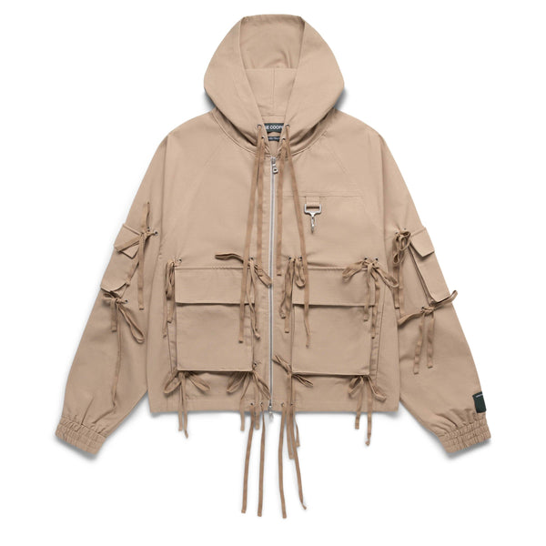 MODULAR POCKET HOODED JACKET KHAKI | BODEGA – Bodega