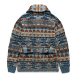 RRL Knitwear BLUE MULTI / L RANCH SHAWL CARDIGAN SWEATER