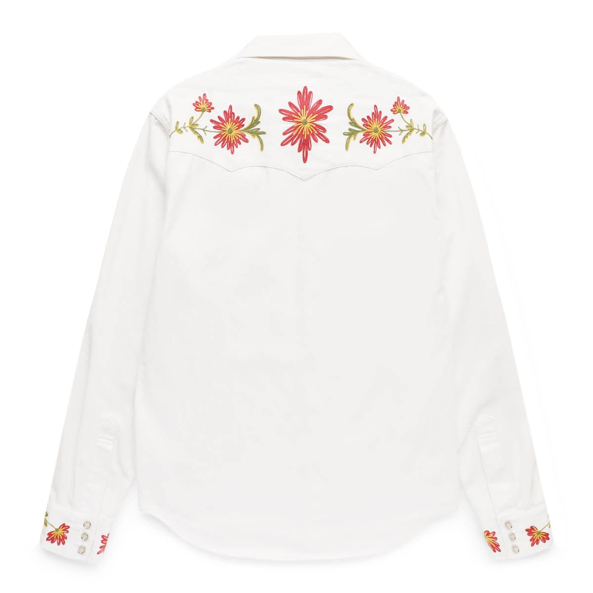 Gucci Embroidered Tiger Collar Duke Shirt in White for Men