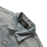 RRL Shirts STRIPED JERSEY 3-POCKET CAMP SHIRT