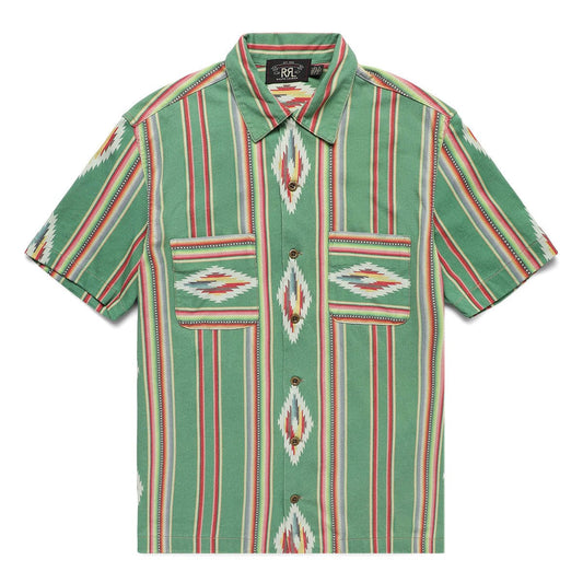 RRL Shirts KNIT JACQUARD SERAPE CAMP SHIRT