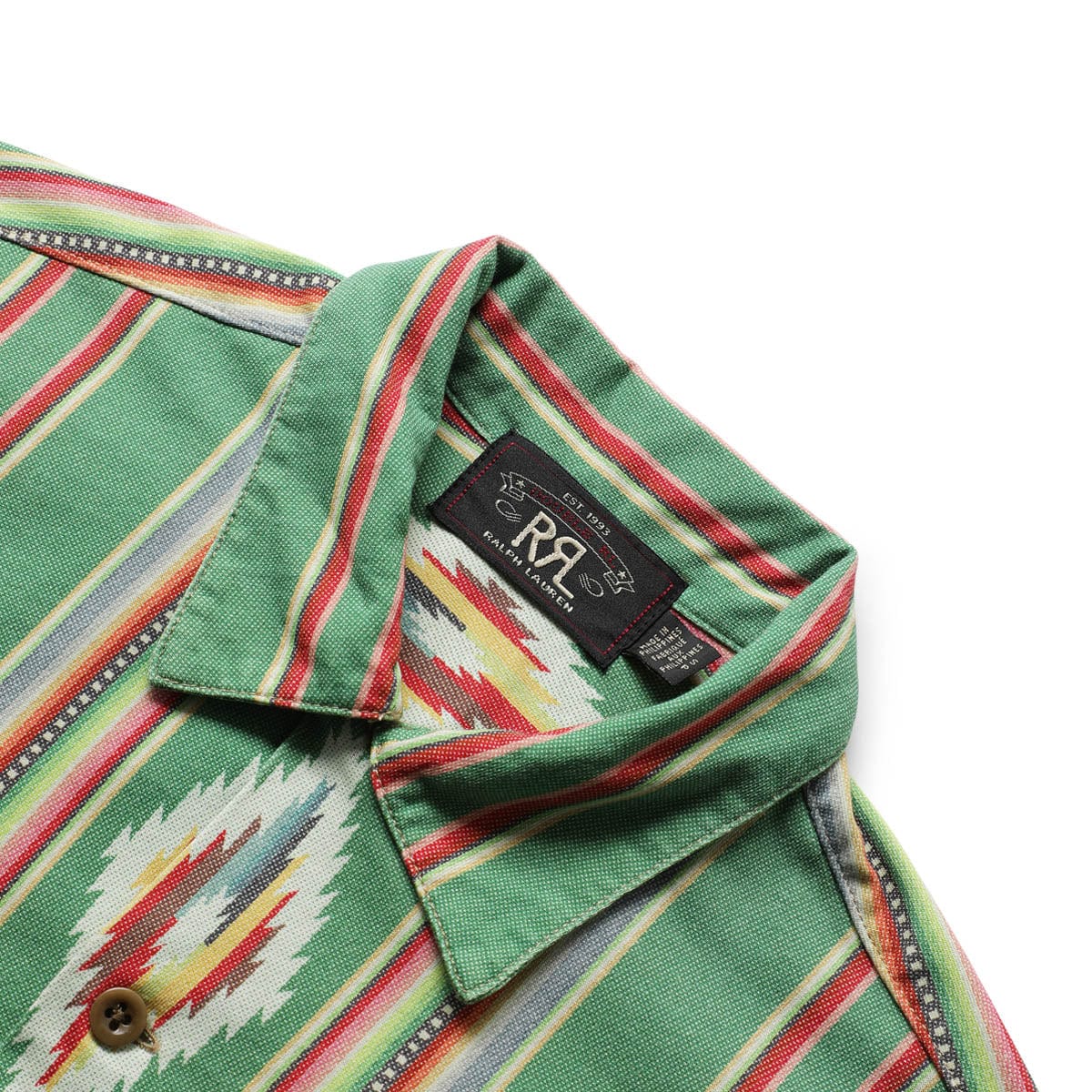 RRL Shirts KNIT JACQUARD SERAPE CAMP SHIRT