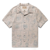 RRL Shirts WAYNE CAMP SHIRT SEASCAPE PRINT