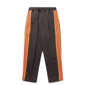 LACE TAPE STRAIGHT TRACK PANTS CHARCOAL | Bodega