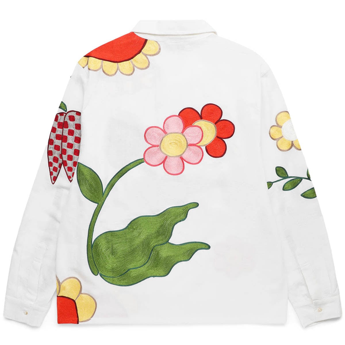 Sky High Farm Workwear Shirts BOTICELLI EMBROIDERED FLOWER SHIRT