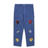 Sky High Farm Workwear Bottoms FLORAL EMBROIDERED DOUBLE KNEE PANTS