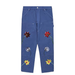 Load image into Gallery viewer, Sky High Farm Workwear Bottoms FLORAL EMBROIDERED DOUBLE KNEE PANTS
