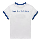 Sky High Farm Workwear T-Shirts LEMONS FARM RINGER T-SHIRT