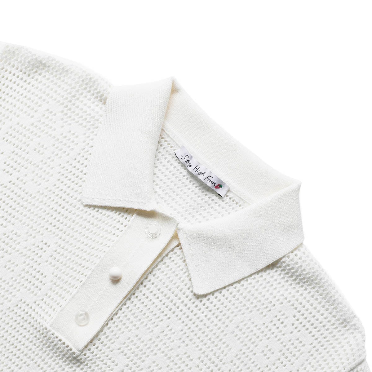 Sky High Farm Shirts MESH KNIT POLO