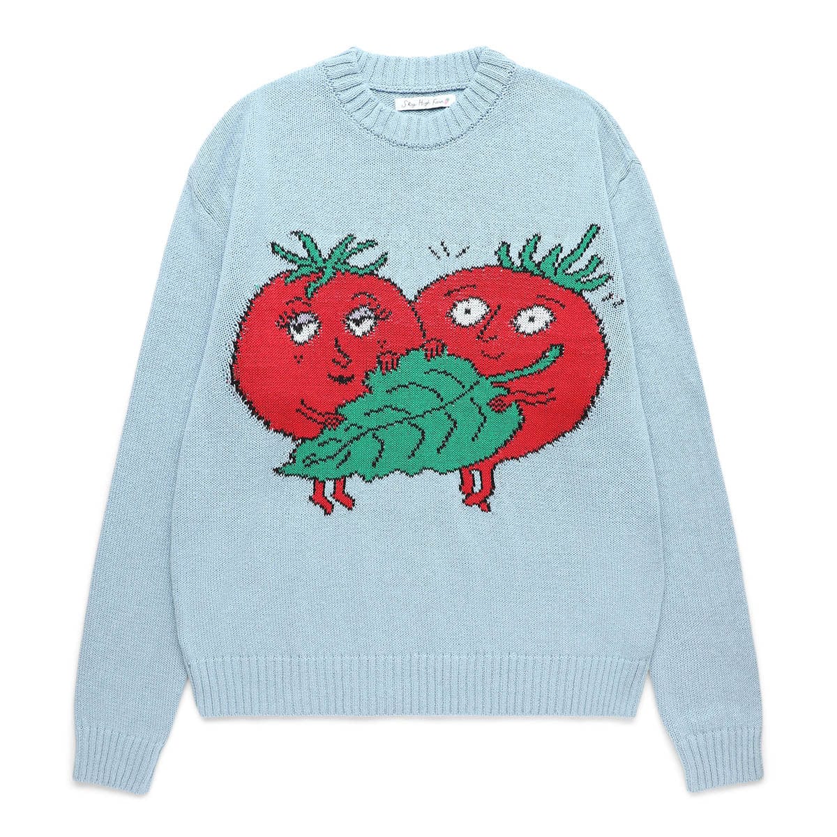 Sky High Farm Workwear Knitwear 'TOMATOES' INTARSIA KNIT SWEATER