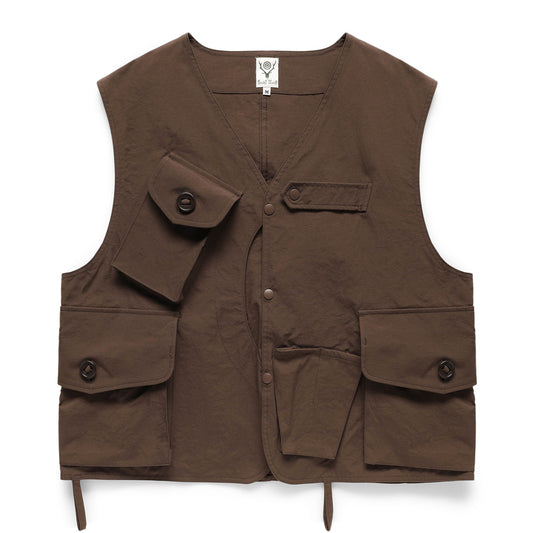 SOUTH2 WEST8 TENKARA VEST BROWN