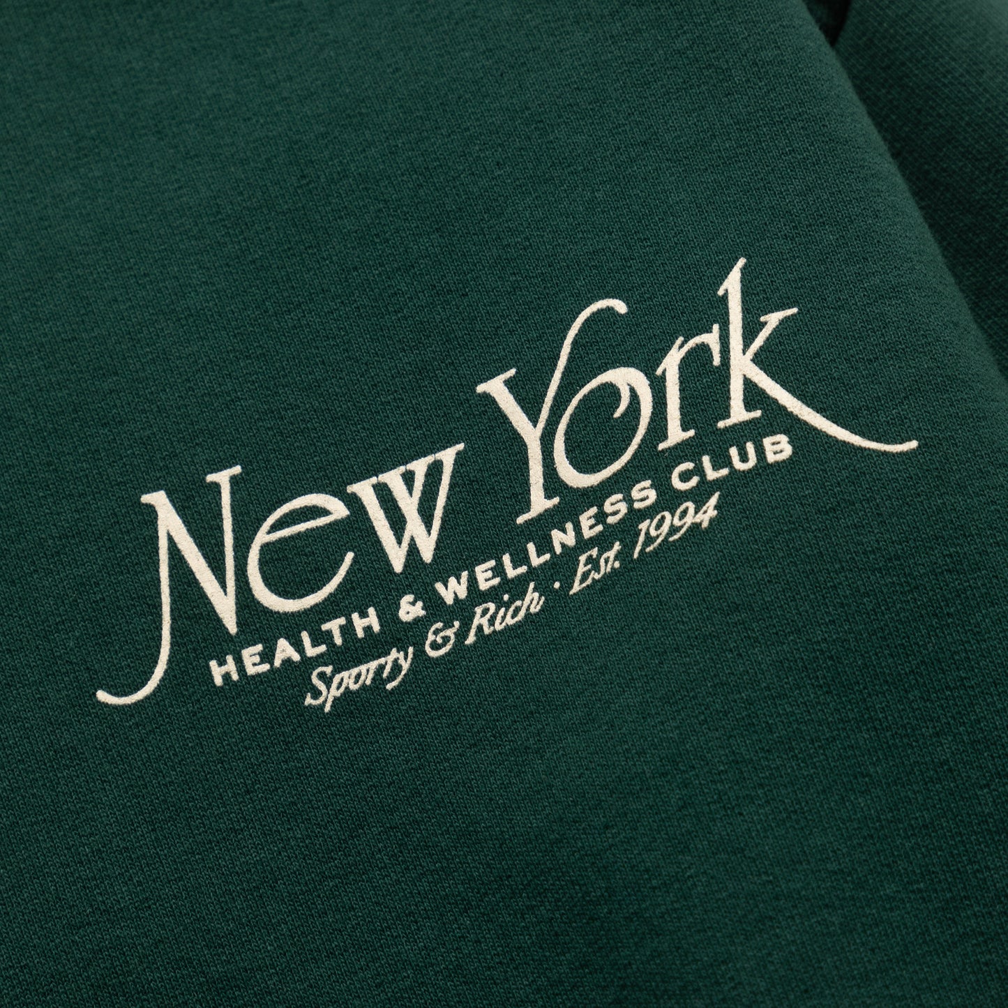 Sporty & Rich WOMEN'S NY 94 CREWNECK FOREST/CREAM