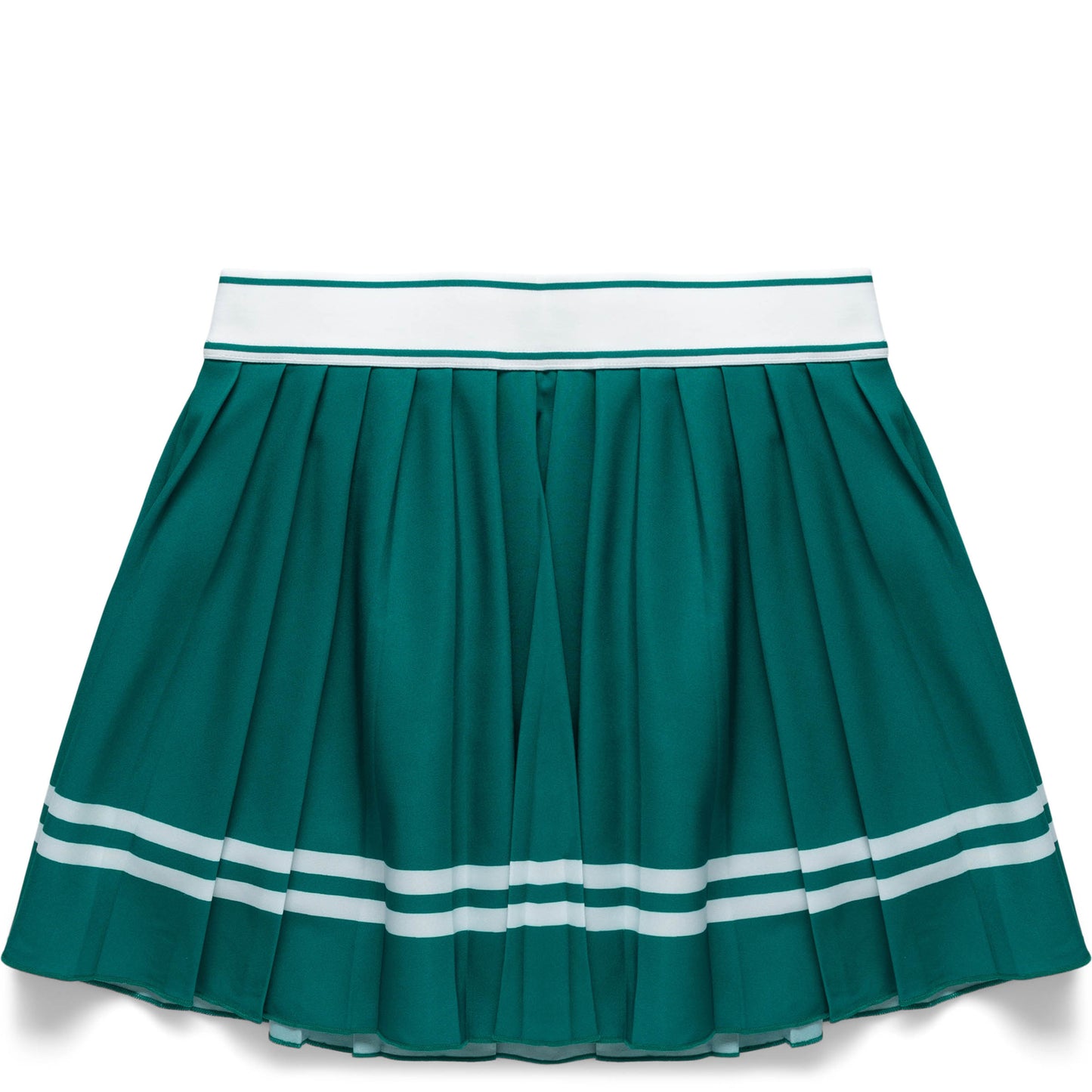 WOMEN'S SPORTY & RICH VENDOME SCRIPT PLEATED SKIRT ALPINE/ALPINE