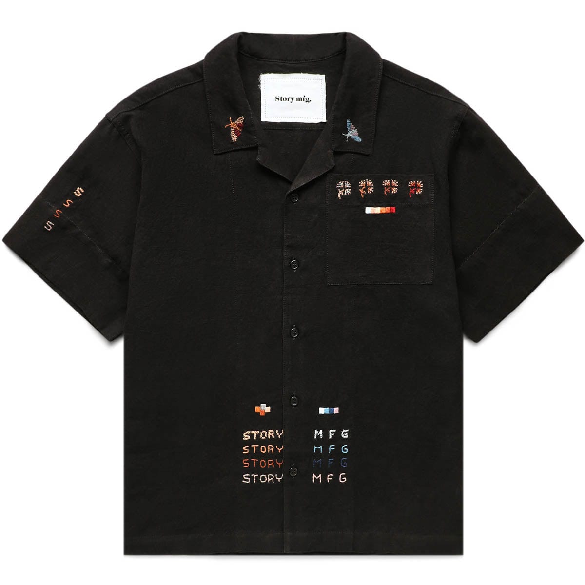 GREETINGS SHIRT BLACK MOTH SAMPLER | Bodega