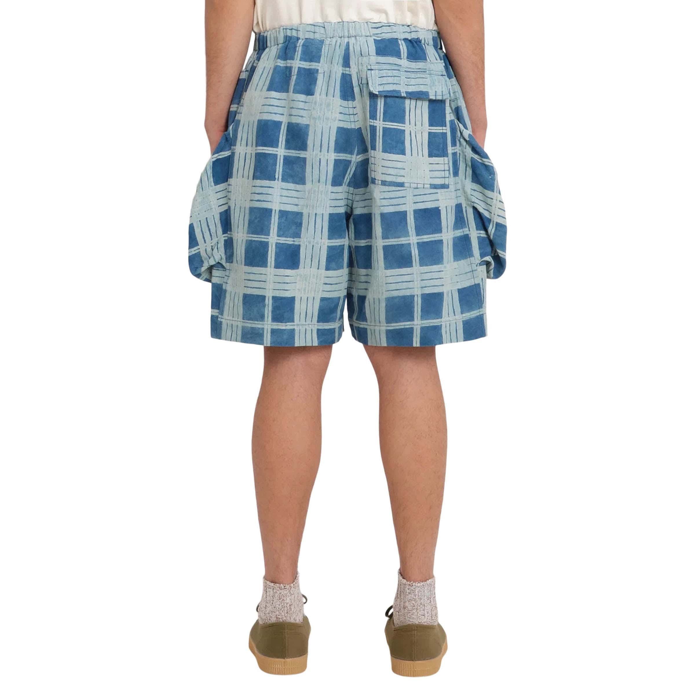 SALT SHORTS INDIGO CHECK | Bodega