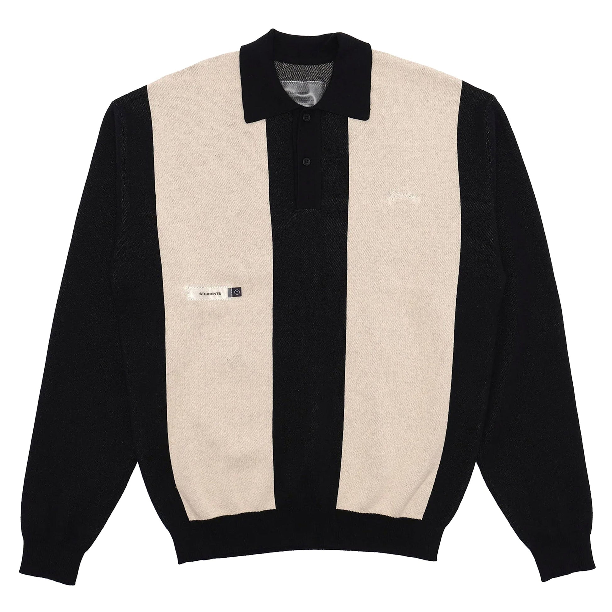 STUDENTS GOLF HARRISON POLO SWEATER BLACK