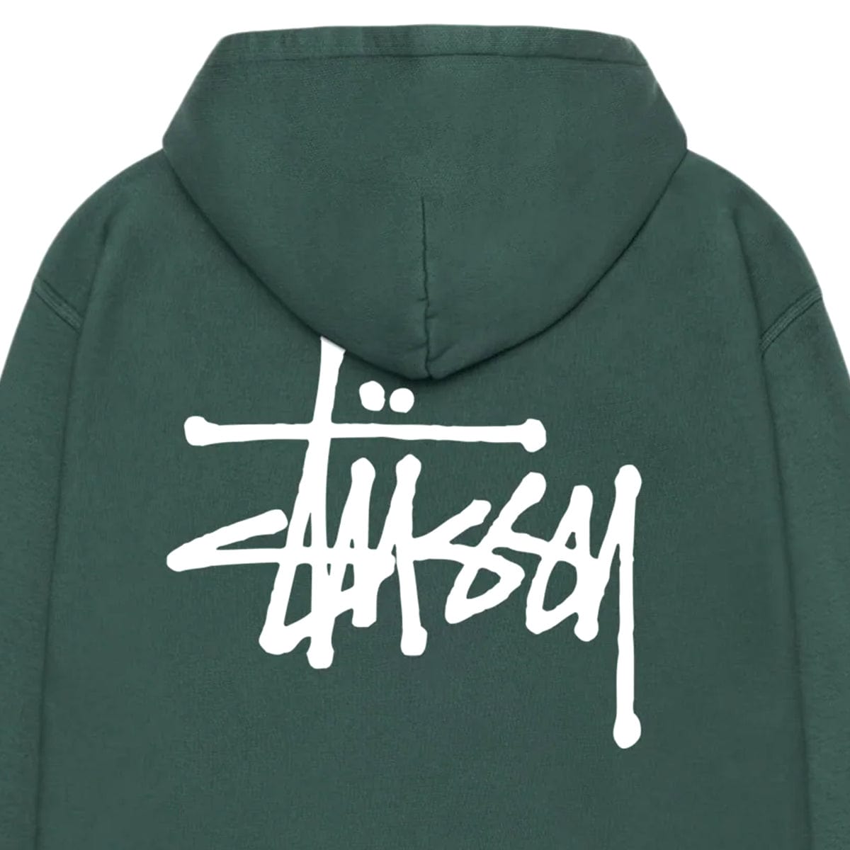 Dark green stussy online hoodie