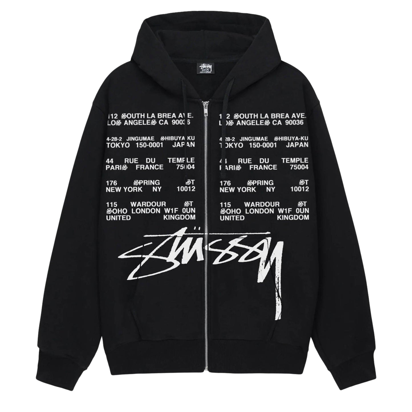 Stussy Hoodies & Sweatshirts LOCATIONS ZIP HOODIE