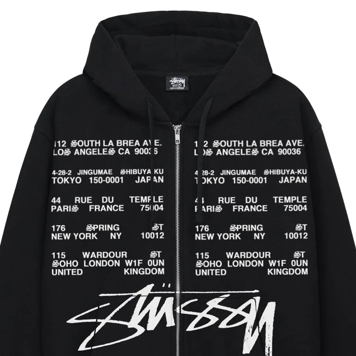 Stussy Hoodies & Sweatshirts LOCATIONS ZIP HOODIE