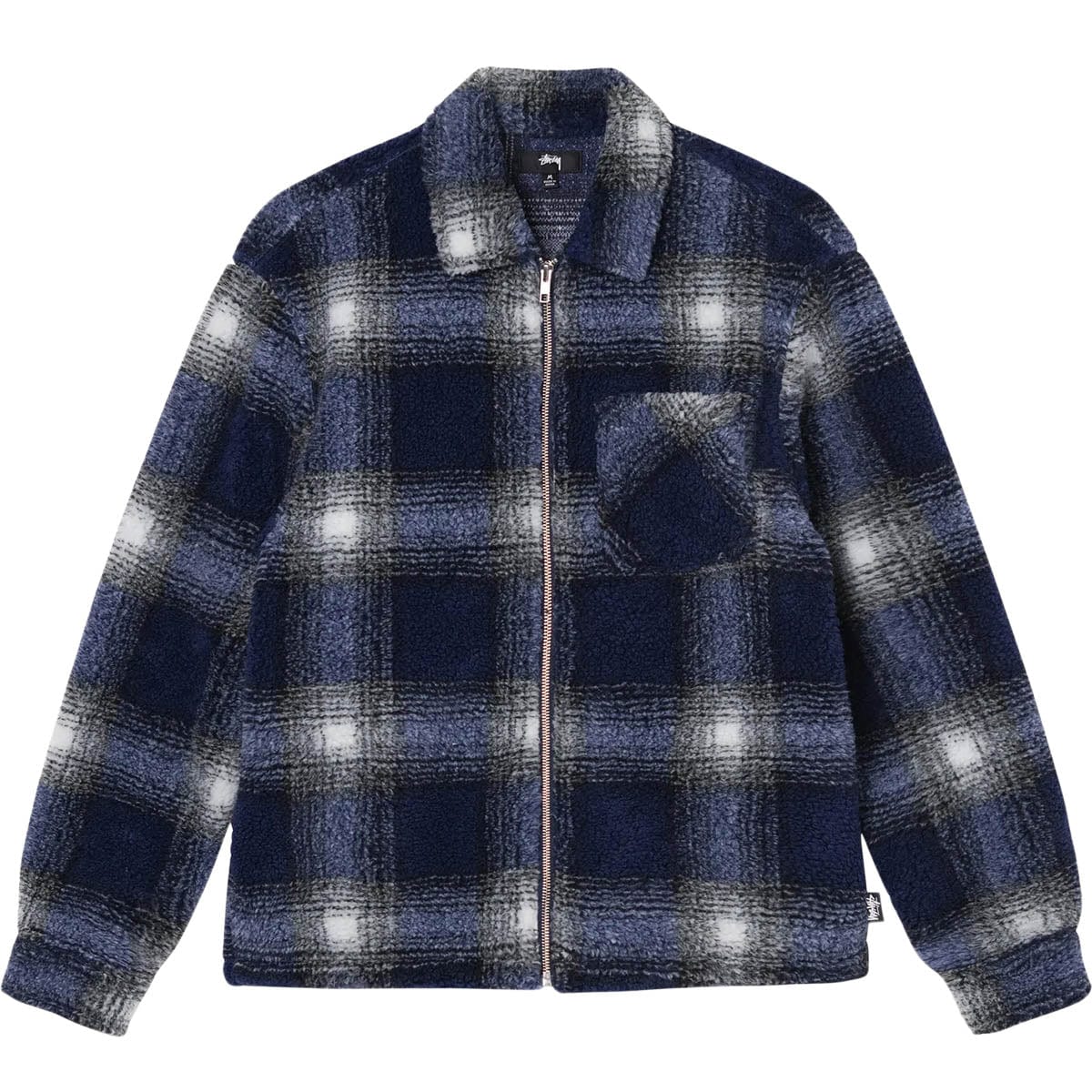 Stüssy Shirts SHADOW PLAID SHEPARD ZIP SHIRT