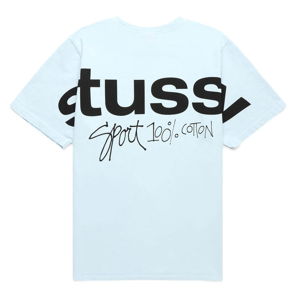 SPORT 100% PIGMENT DYED T-SHIRT SKY BLUE | Bodega