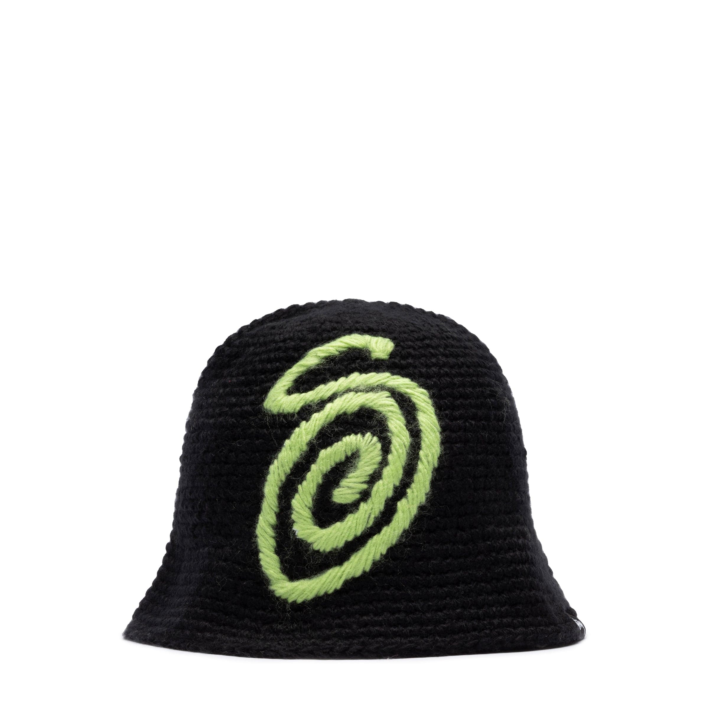 SWIRLY S KNIT BUCKET HAT BLACK | Bodega