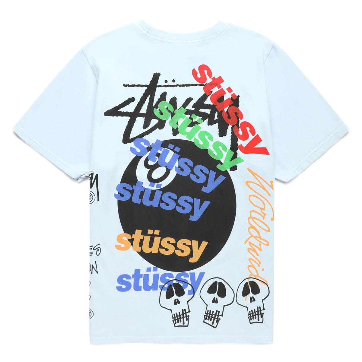 Stüssy T-Shirts TEST STRIKE PIGMENT DYED T-SHIRT