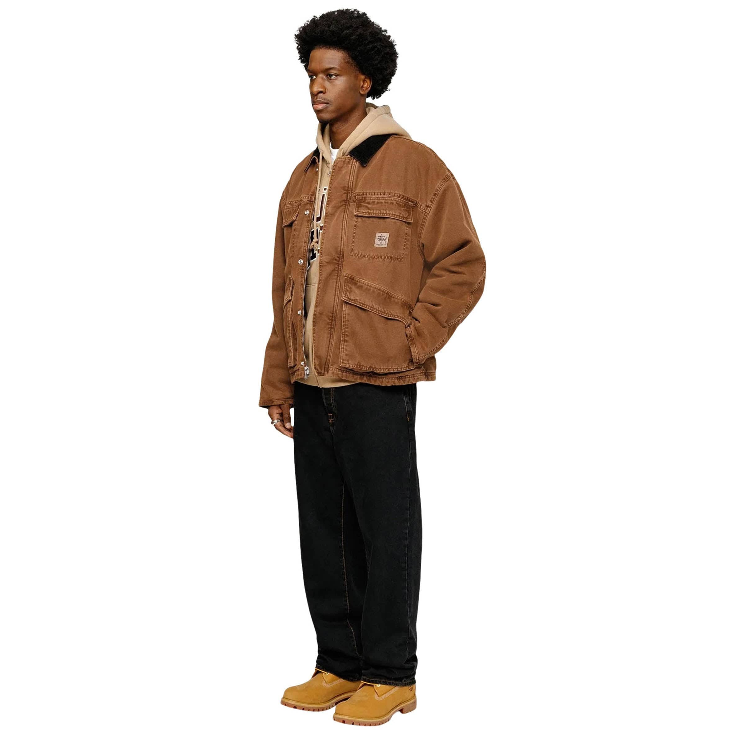 WASHED CANVAS SHOP JACKET BRONZE | Bodega