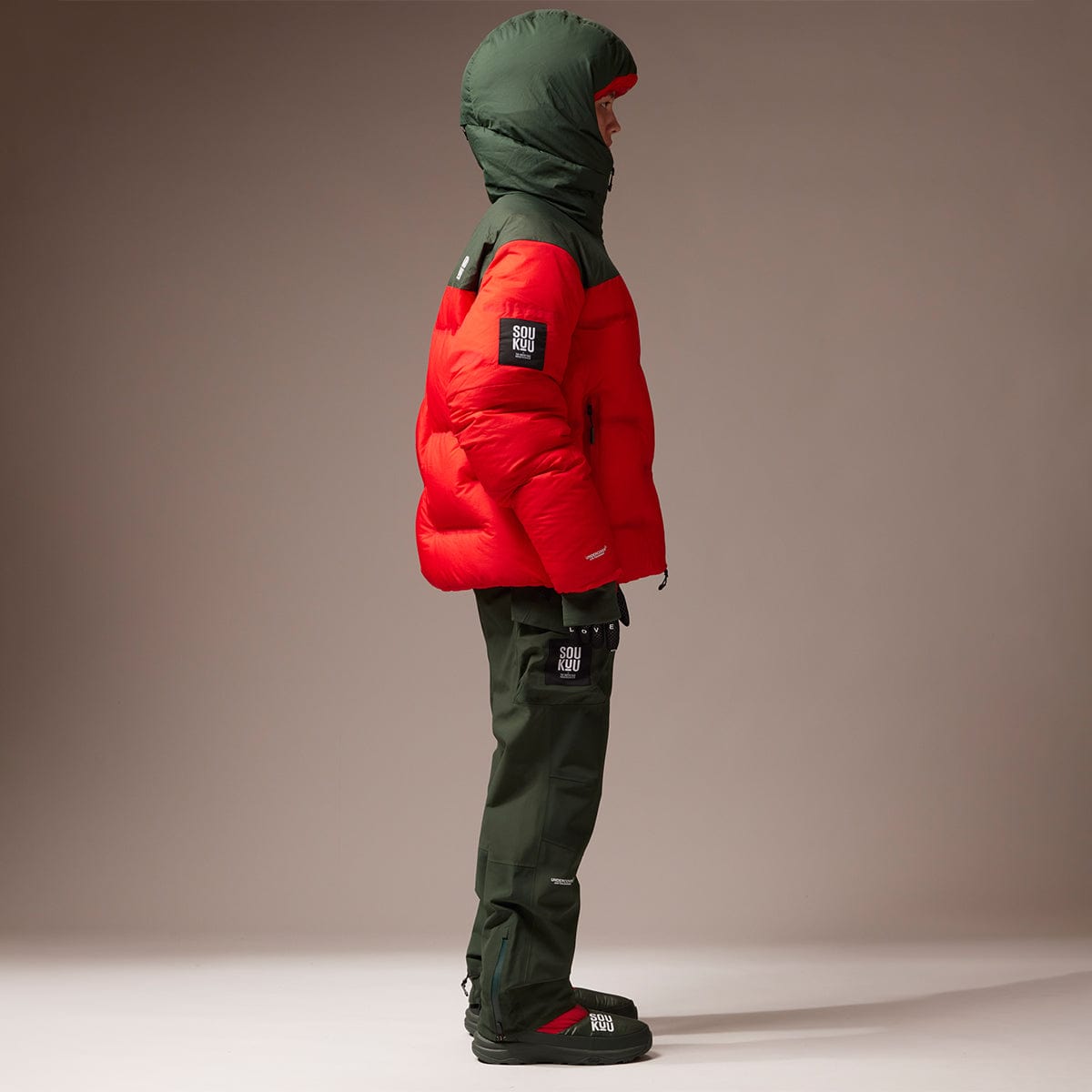SOUKUU BY THE NORTH FACE X UNDERCOVER PROJECT U CLOUD DK CDR GREEN