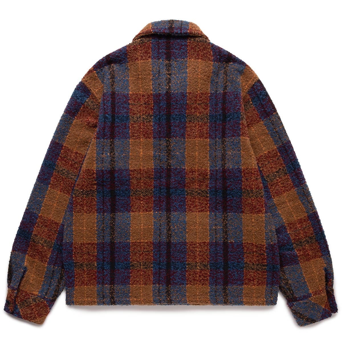 BOUCLE CHECK SHIRT BLUE | Bodega