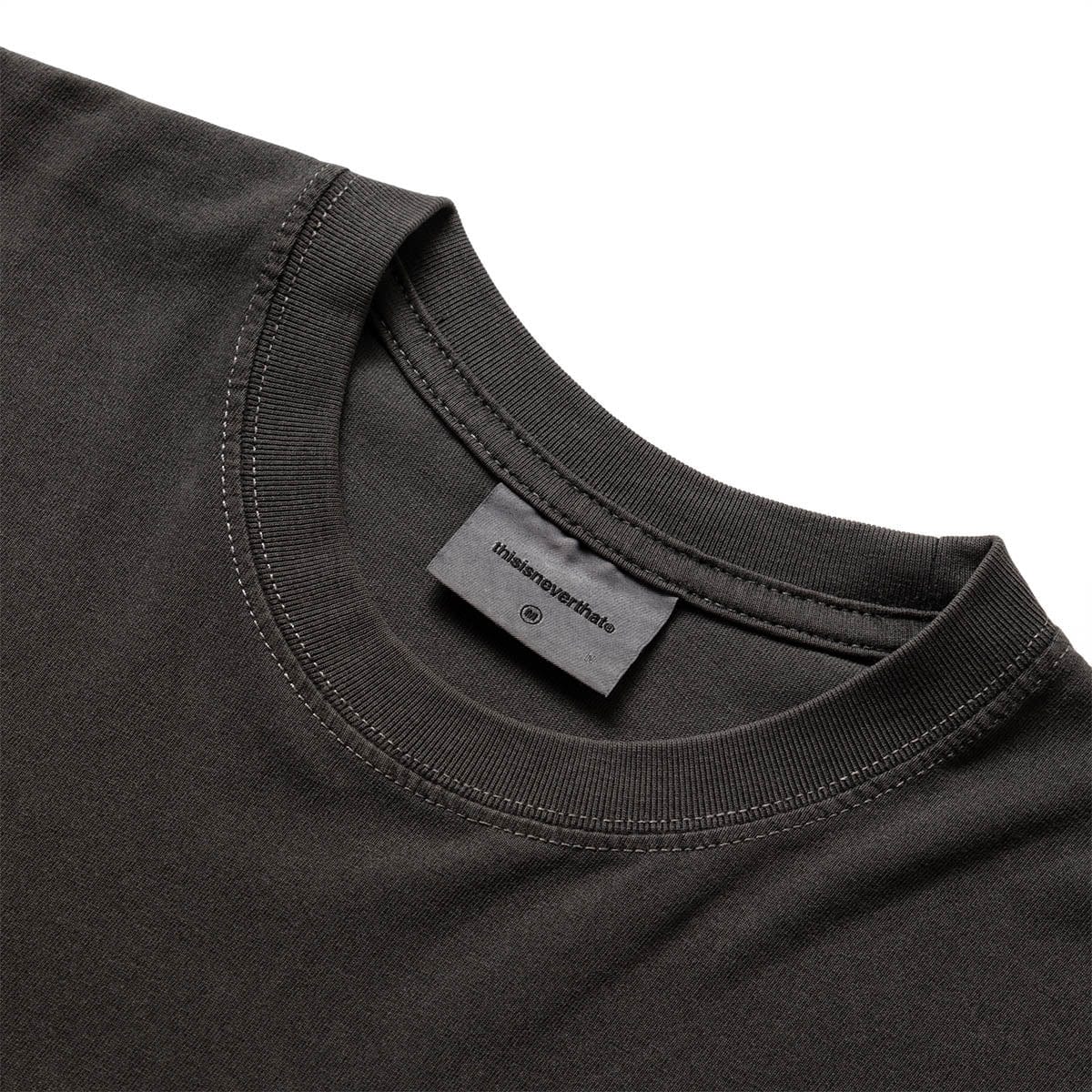 SHIRT CHARCOAL - Prada T-Shirt L/S - Brusttasche mit Weiß T aufgesetzter | METEOR GmarShops