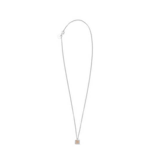 Tom Wood Jewelry 925 STERLING SILVER/14K GOLD / O/S MINED PENDANT MINI