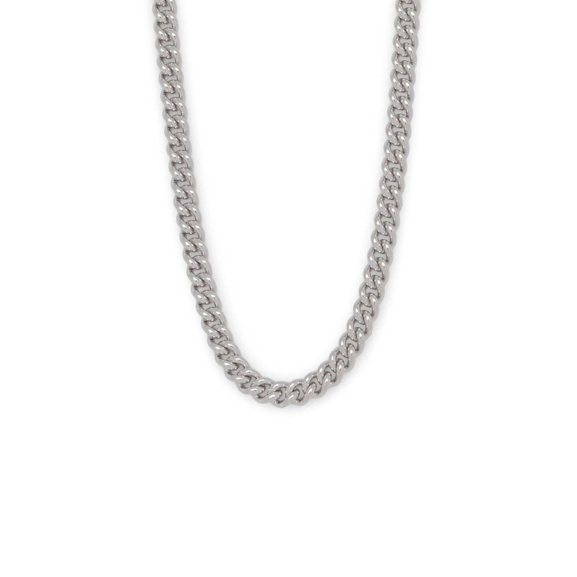 Tom Wood Jewelry 925 STERLING SILVER / O/S ROUNDED CURB CHAIN THIN