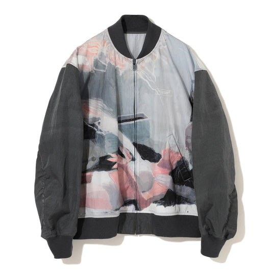 UNDERCOVER UC1D4207-1 BOMBER JACKET GRAY BASE