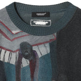 UNDERCOVER UC1D4905 KNIT SWEATER GRAY GREEN