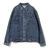 UNDERCOVER UP1D4203 JACKET LIGHT BLUE INDIGO