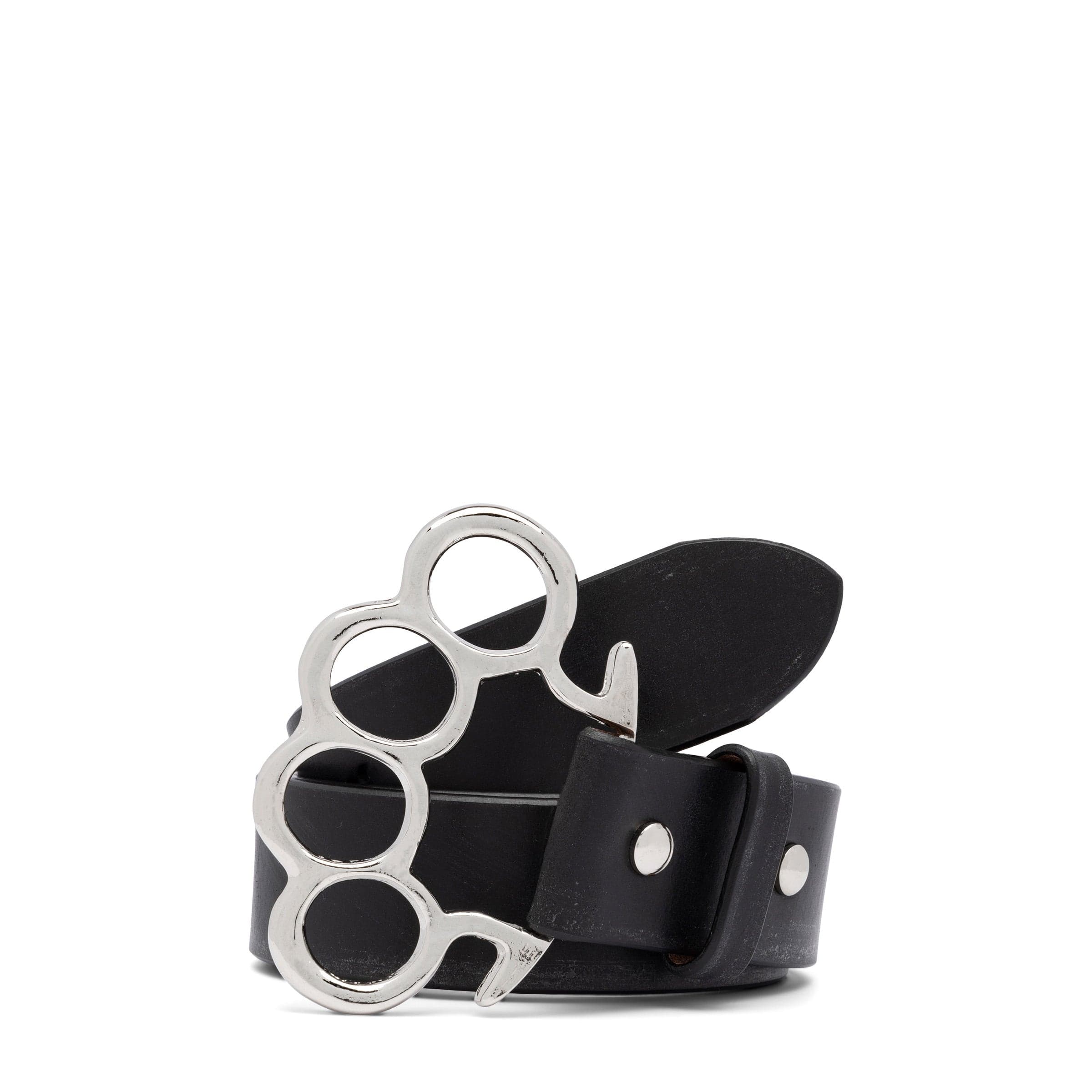 JOHNNY / LEATHER BELT ( TYPE-1 ) BLACK | Bodega