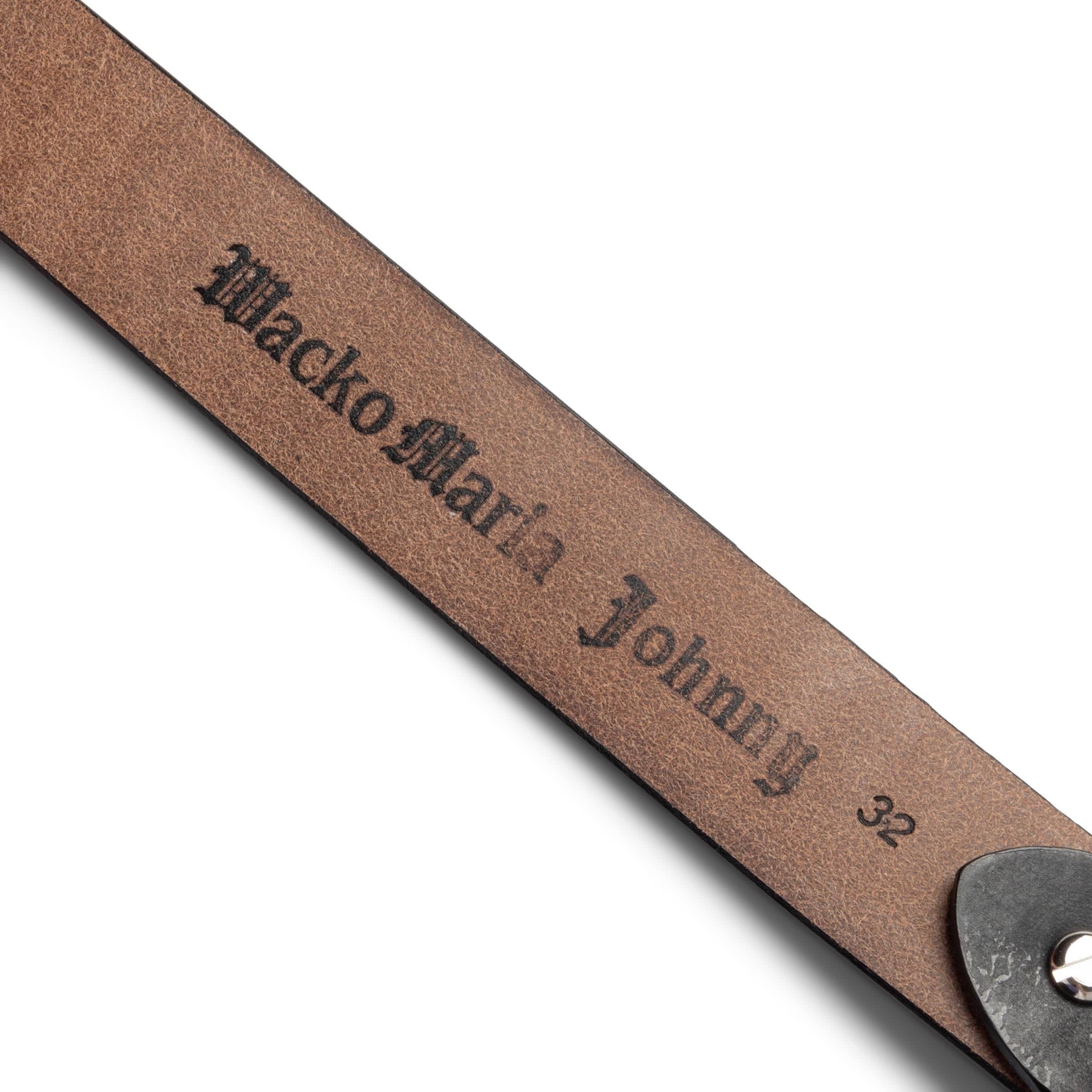JOHNNY / LEATHER BELT ( TYPE-1 ) BLACK | Bodega